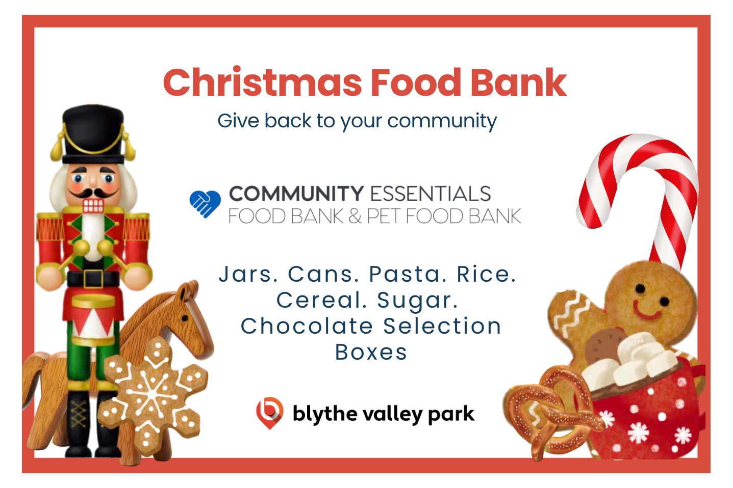 Christmas Donation Drive 🥫🥫 in support of Community Essentials Foodbank - Monday Nov 9 - Friday Nov 20