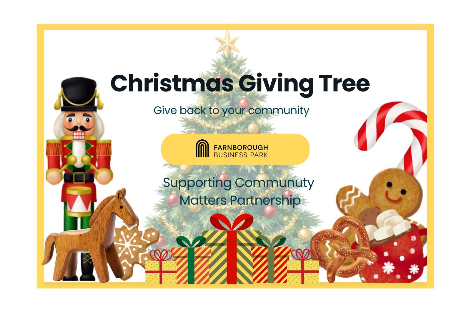 Christmas Giving Tree 🌲 🎁 Give Back to our Community - November 23 - Friday December 11.